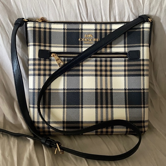 Coach Handbags - Coach Garden Plaid Rowan File Bag NWOT